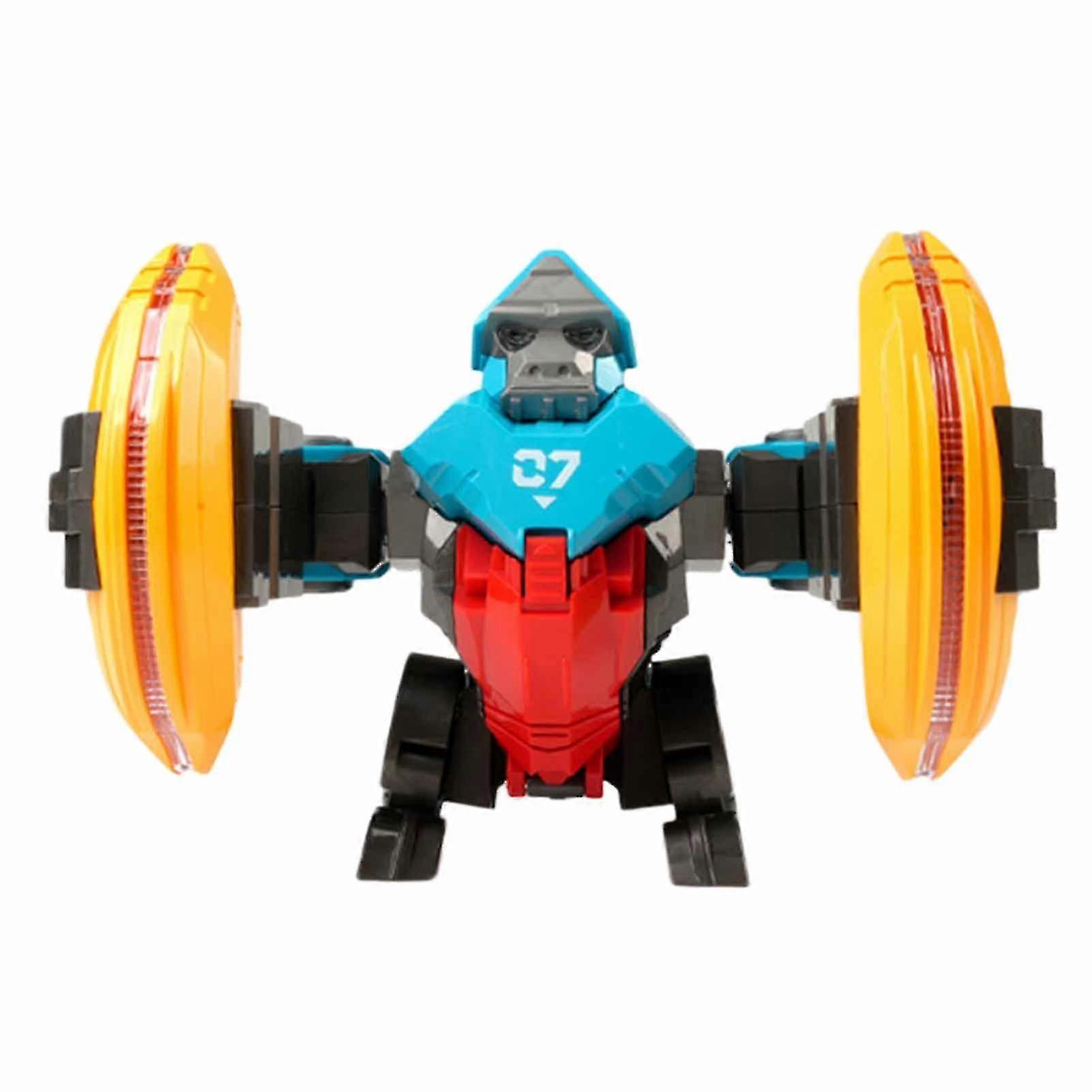 Electric stunt 360 tumbling gorilla music lighting simulation anima...