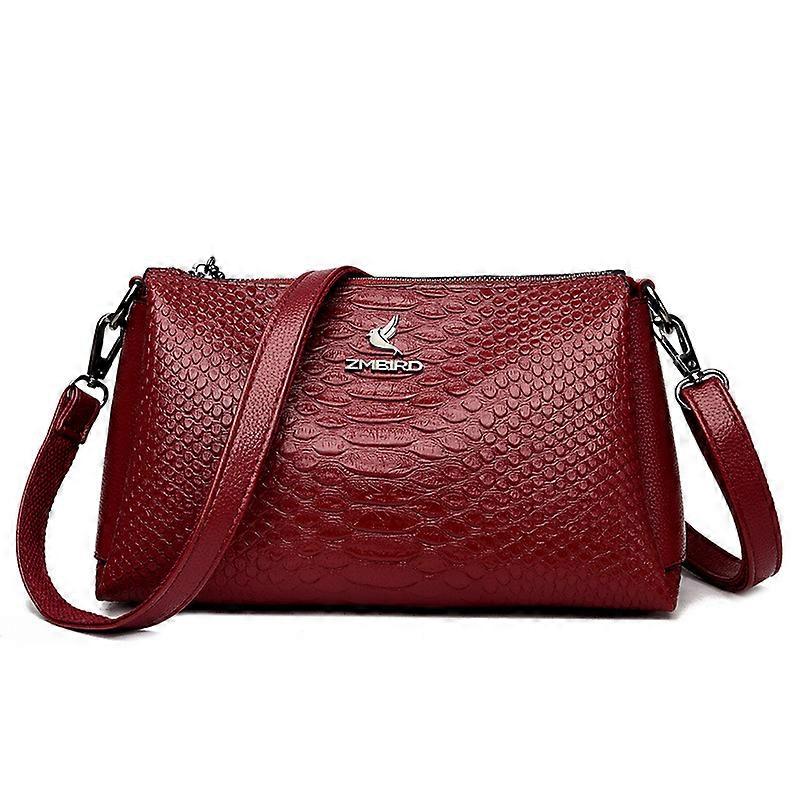 Business commuting small square bag, zipper closure, durable and with unique texture
