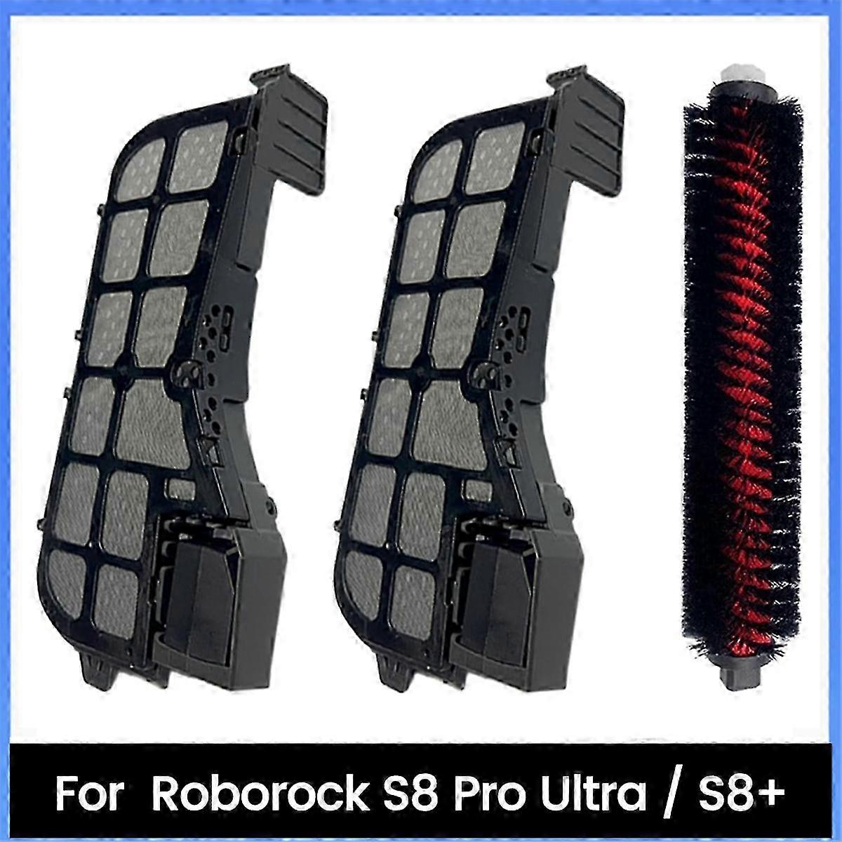 Suitable for Roborock S8 Pro Ultra: High-Speed Cleaning Brush & Filter Sinks