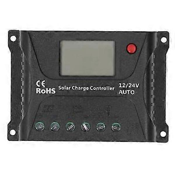 Solar Charging Regulator PWM Discharge Control LED Display with USB 10A 12V 24V for Battery