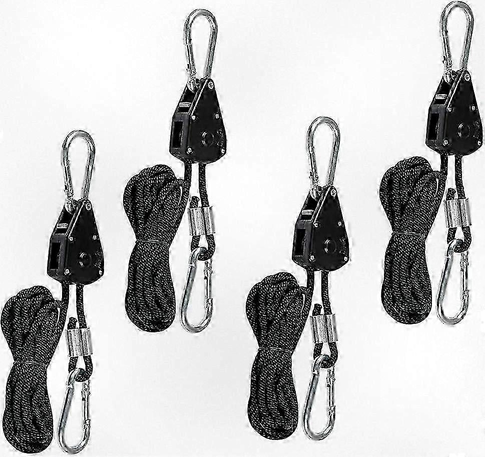 Adjustable Ratchet Straps with Hooks, 150lb Capacity Tie Down for Grow Lights, Lightweight & Durable Design for Secure Transport