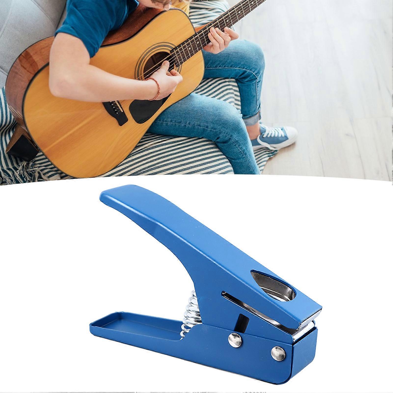 Adjustable Guitar Pick Hole Puncher Portable Cutter Maker Blue