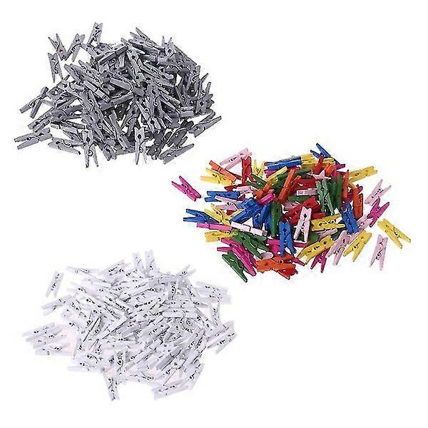 Mini wooden pins, 100 pcs, durable and versatile in use