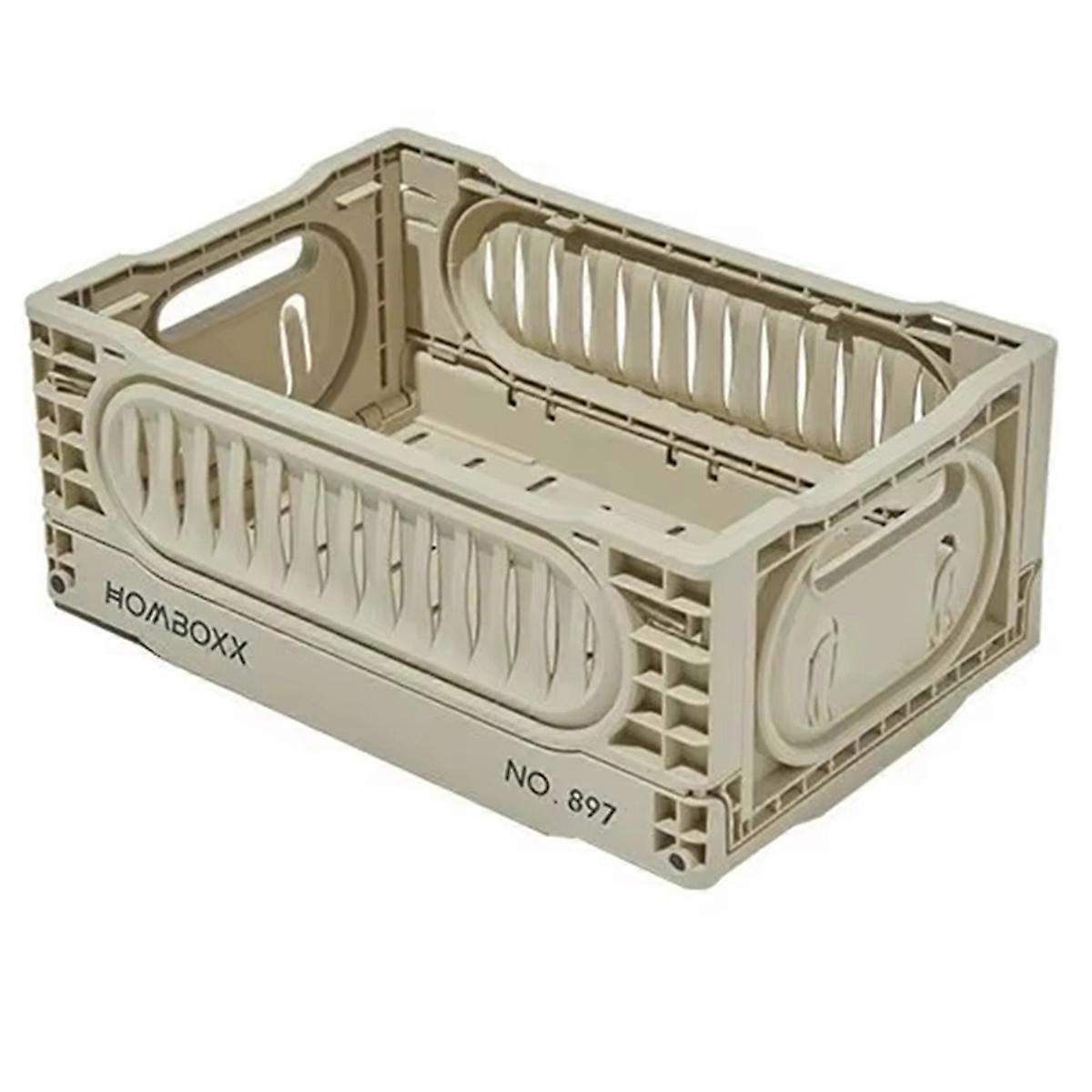  Large Stackable Folding Storage Baskets - Multi-Purpose Household Organizers for Toys, Sundries, High Capacity B