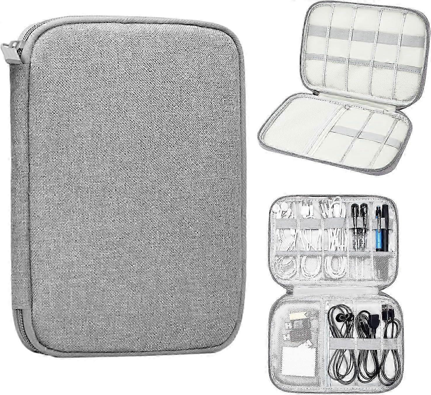Kabeltasche,Reisezubehr Gray Kabeltasche オーガナイザー 旅行の必需品 Kabel オーガナイザー Tasche Kabel Tasche fr Handy Kabel Festplatte パワーバンク