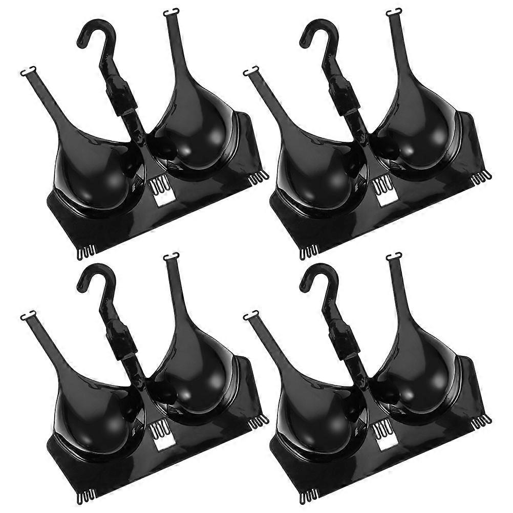 Black Plastic Female for Store Display Lightweight and Portable Upper with Hanger 5 Pieces