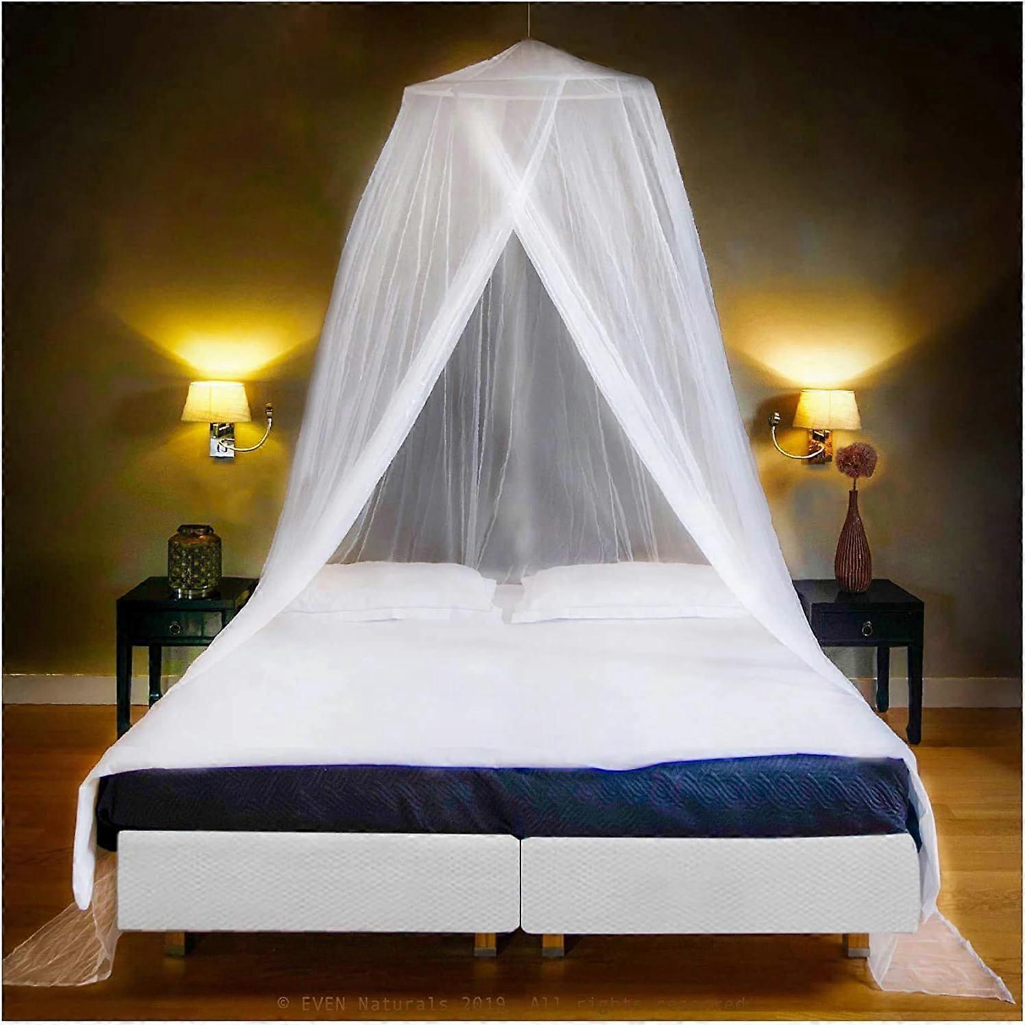 PREMIUM MOSQUITO NET canopy for bed by , Complete hanging kit, Carry bag and