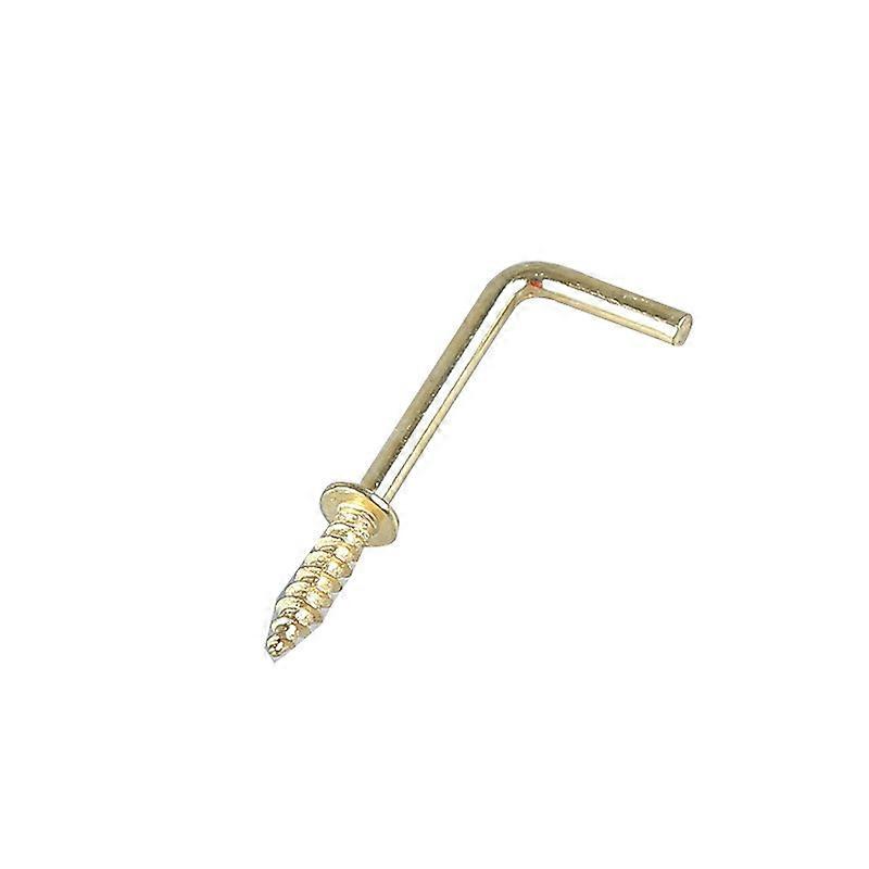 50x Brass Dresser Hooks - Small Square Shoulder Crate