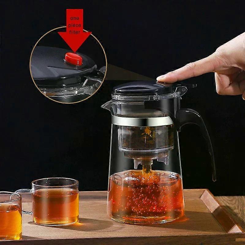 Glass Teapot With Press Filter 500ml To 1800ml Household Office Tea Maker Kung Fu Teaware Holiday Gift