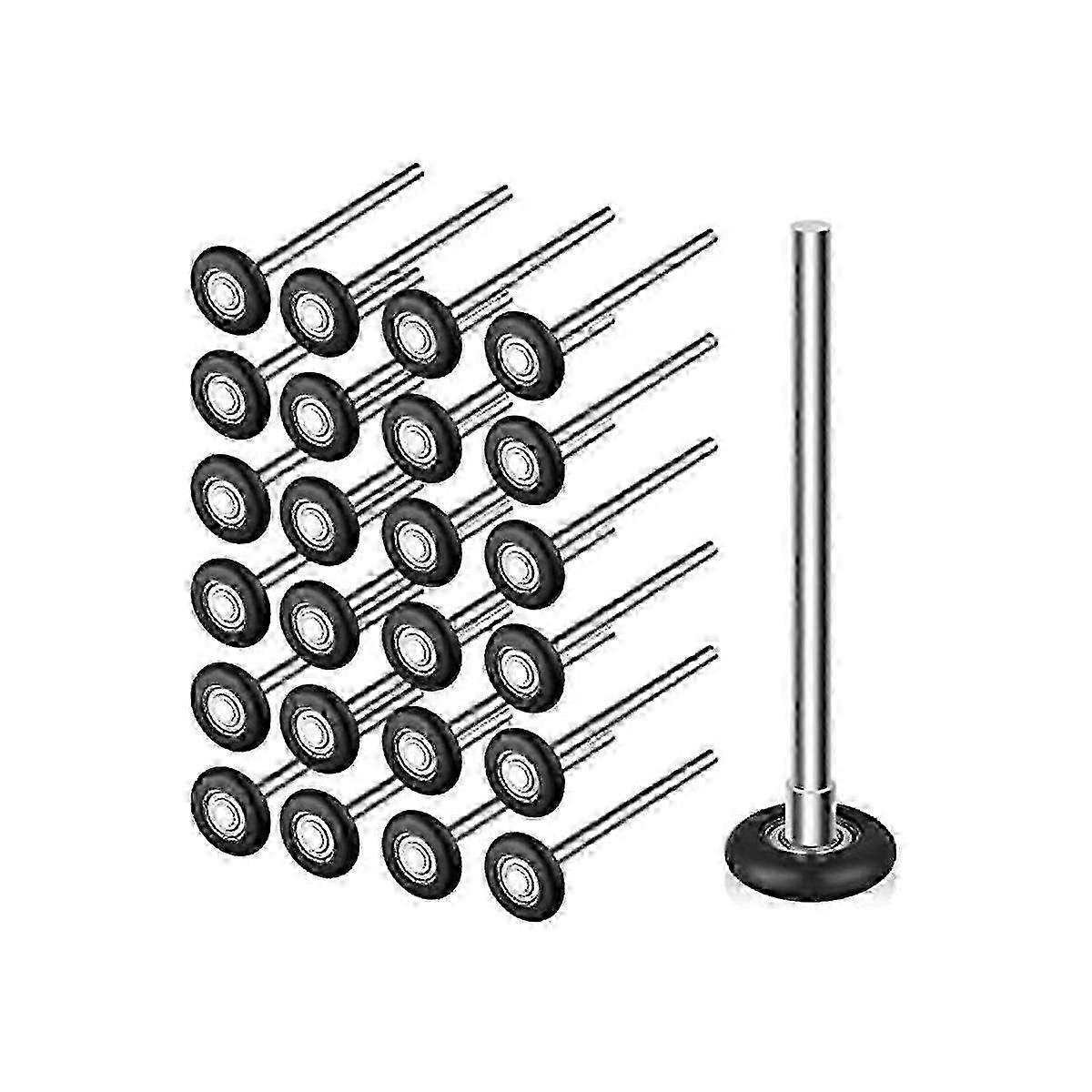 12Pcs νάυλον κύλινδροι πορτών γκαράζ ίντσας 2 ίντσας με τη σιωπηλή αντικατάσταση ρουλεμάν 6200zz για τα συστήματα πορτών γκαράζ