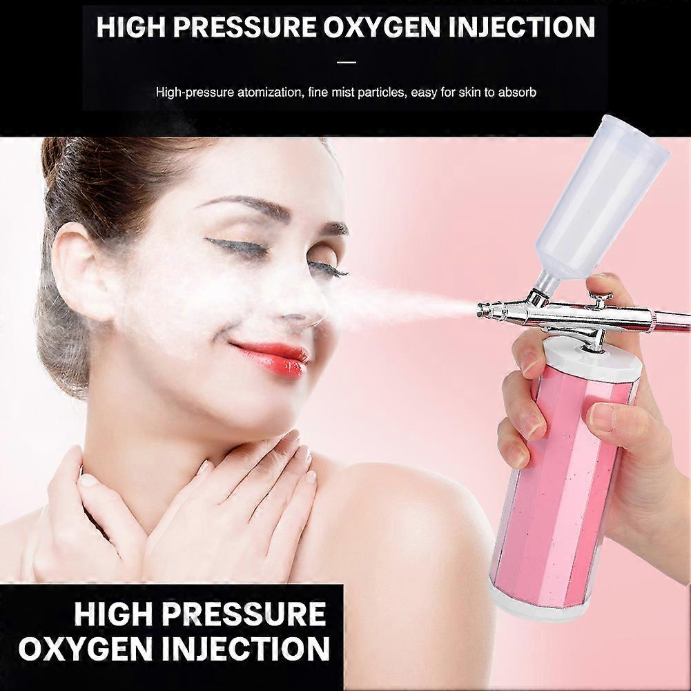 HY-1903 Pink Rechargeable Airbrush Kit 20ml/40ml for Makeup