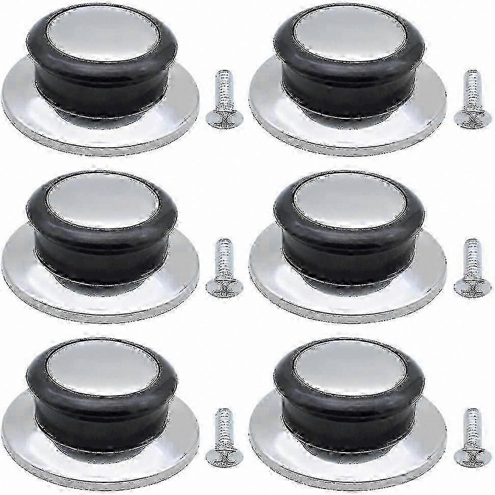 Universal Cookware Lid Knobs, 6-Pack Replacement Handles for Pots and Pans