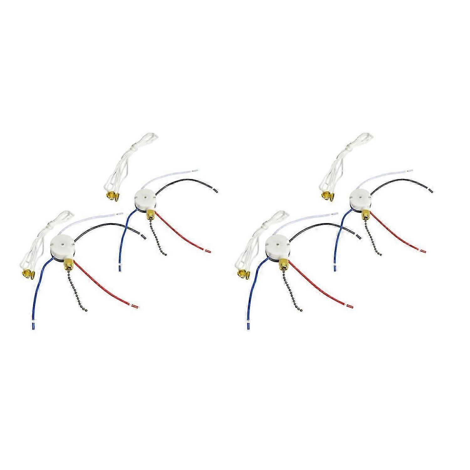 Ceiling Fan Pull Switch,ZE-208S E89885 3 Speed 4 Wire Fan Switch