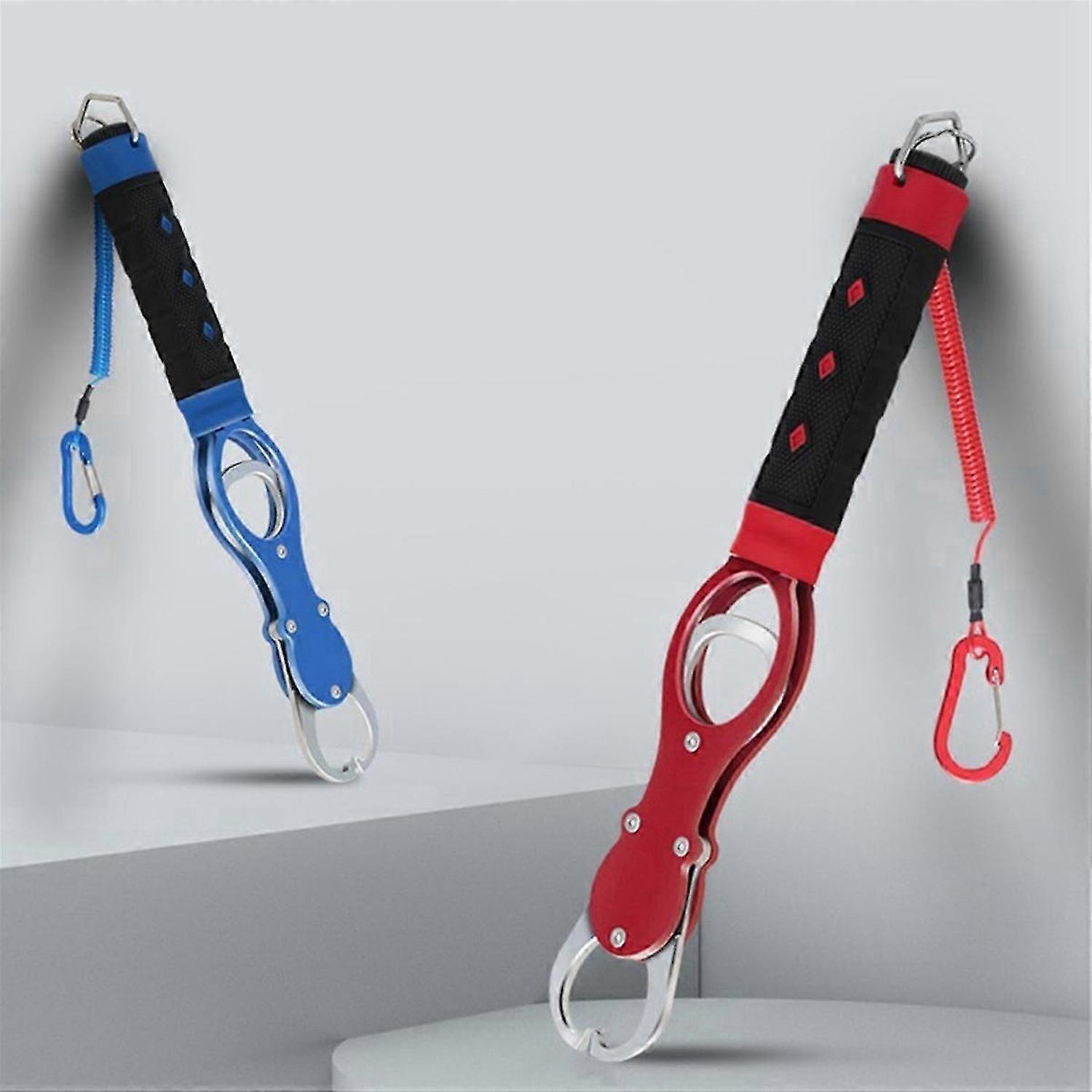 Portable Fish Control Device Fish Control Device Fish Catching Pliers Hook Fish Control Device Set Blue + Pincette