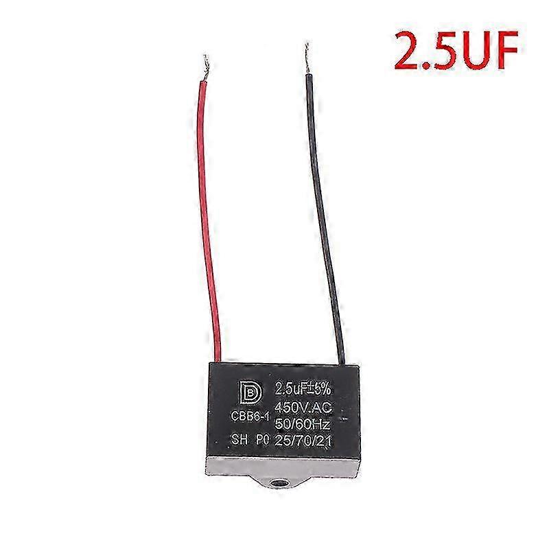 Cbb61 450v 1uf~12uf Terminal Ceiling Fan Motor Running Rectangle Start Capacitor 2025