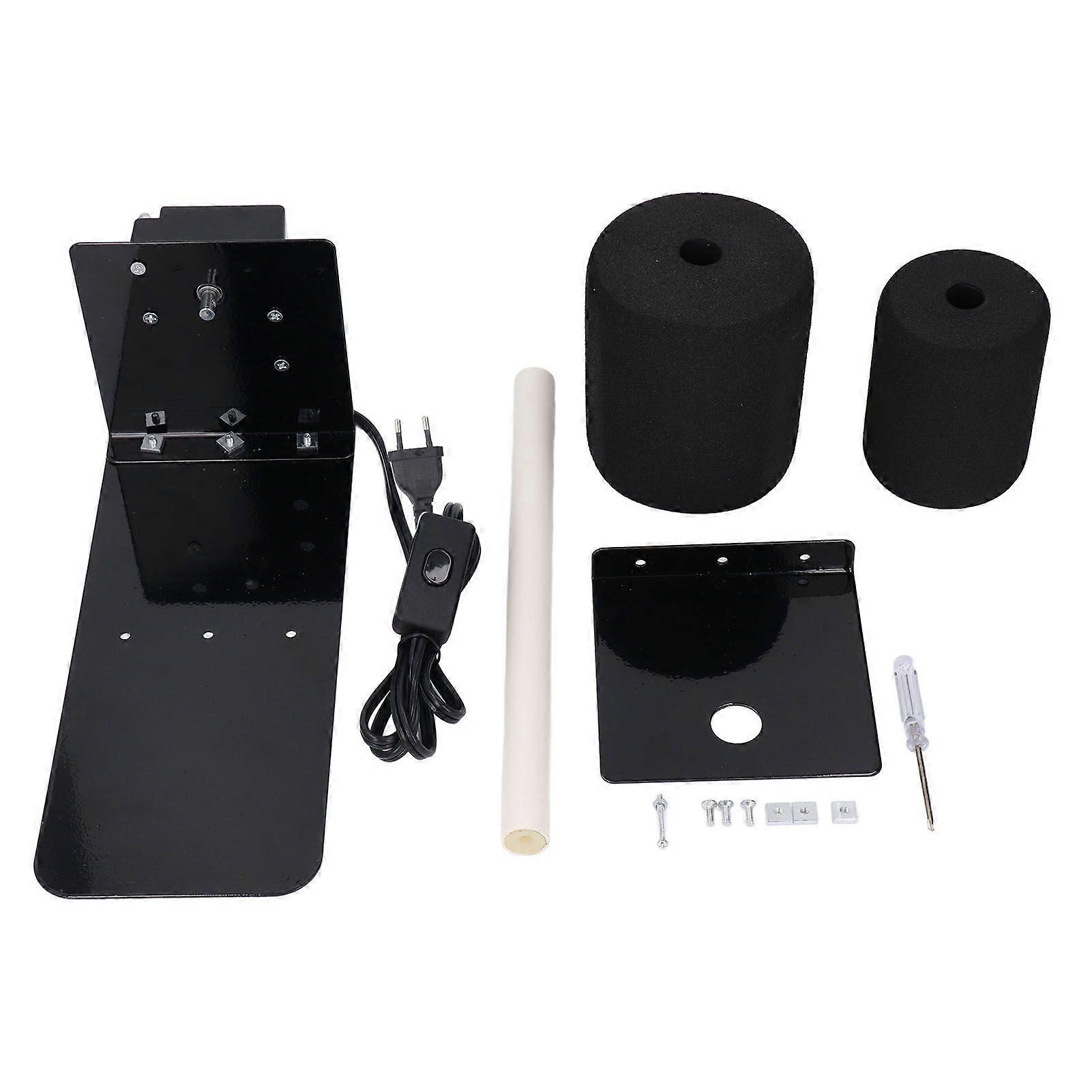 Single Shaft Cup Turner with Stand and 2 Sponges Metal Structure Cup Rotating Machine Kit for DIY Epoxy Crafts EU Plug 220240V