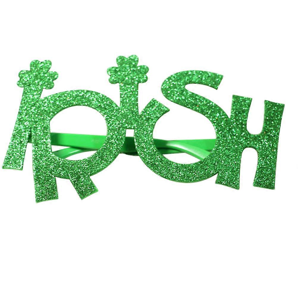 Eye Glasses St Patrick's Day Party Glass for 1 Piece in Green Color
