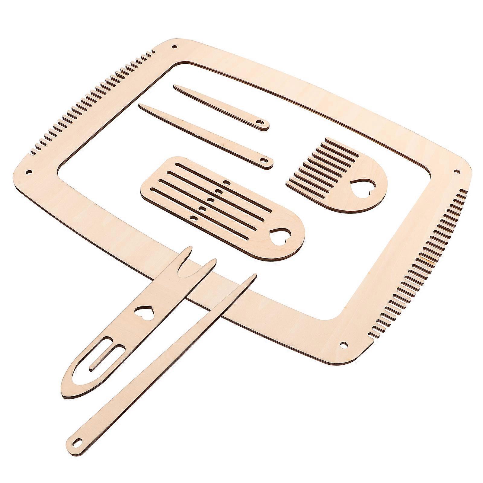 Knitting Kit Wooden Weaving Tools for DIY Crochet 4Sets Included