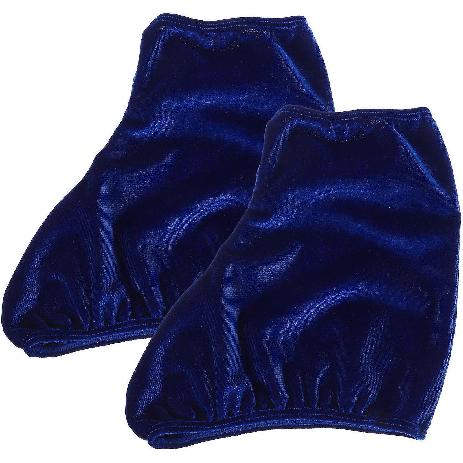 Skating Shoe Cover Elastic Boot Protector for Ice Skates Outdoor Use Polyester Sky-Blue with Protective Function 1 Pair