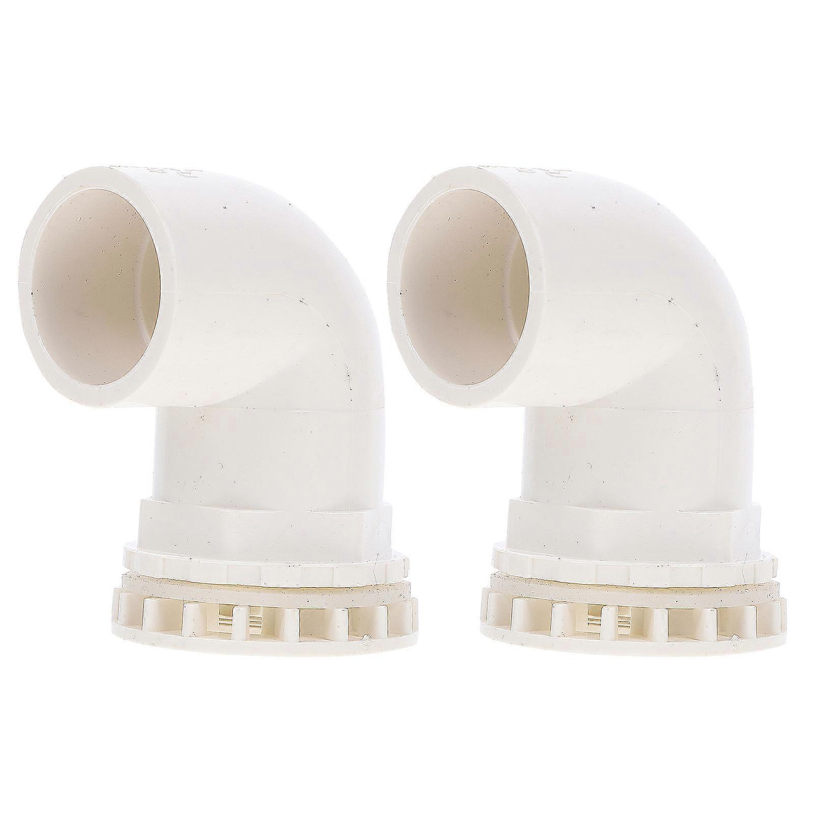 Aquarium Connector Elbow for Fast Drainage 2Pcs Fish Tank Tubes