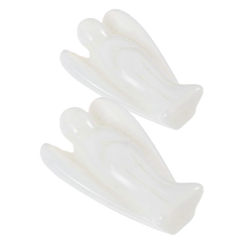 Hand Carved Angel Figurine Opalite for 10Pcs Gemstone Statue
