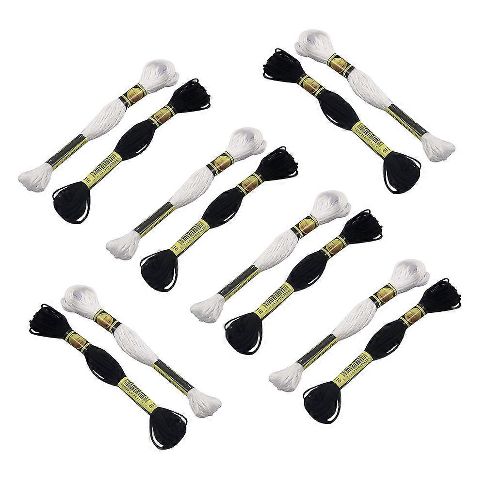 Colored Embroidery Thread Cross Stitch Threads for DIY Handcraft 48Pcs