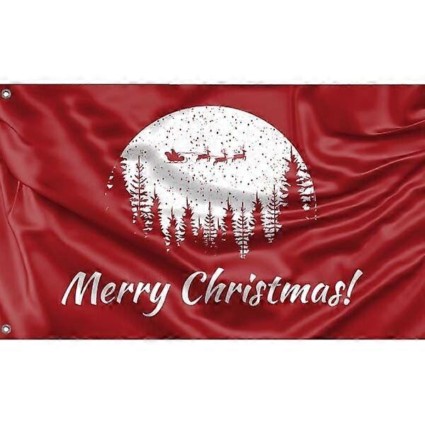 Winter Forest Christmas Flag, FG1207