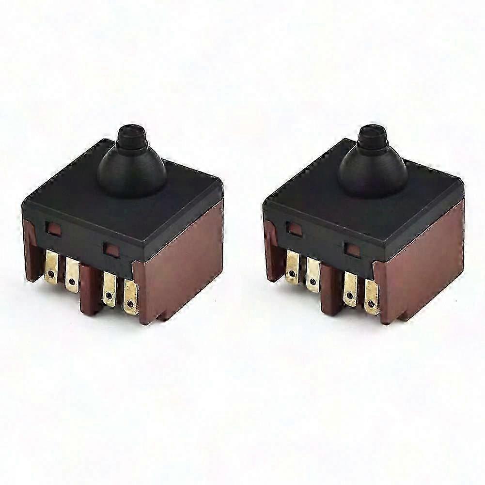 2Pcs Angle Grinder Switch Replacement, Push Button Switch for 100 Angle Grinder Polisher Tools Parts