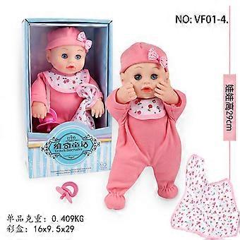 Children's Gift Silicone Soothing Baby Props Simulation Baby Doll Puppet Doll Wholesale Children's Gift- (VF01-4）