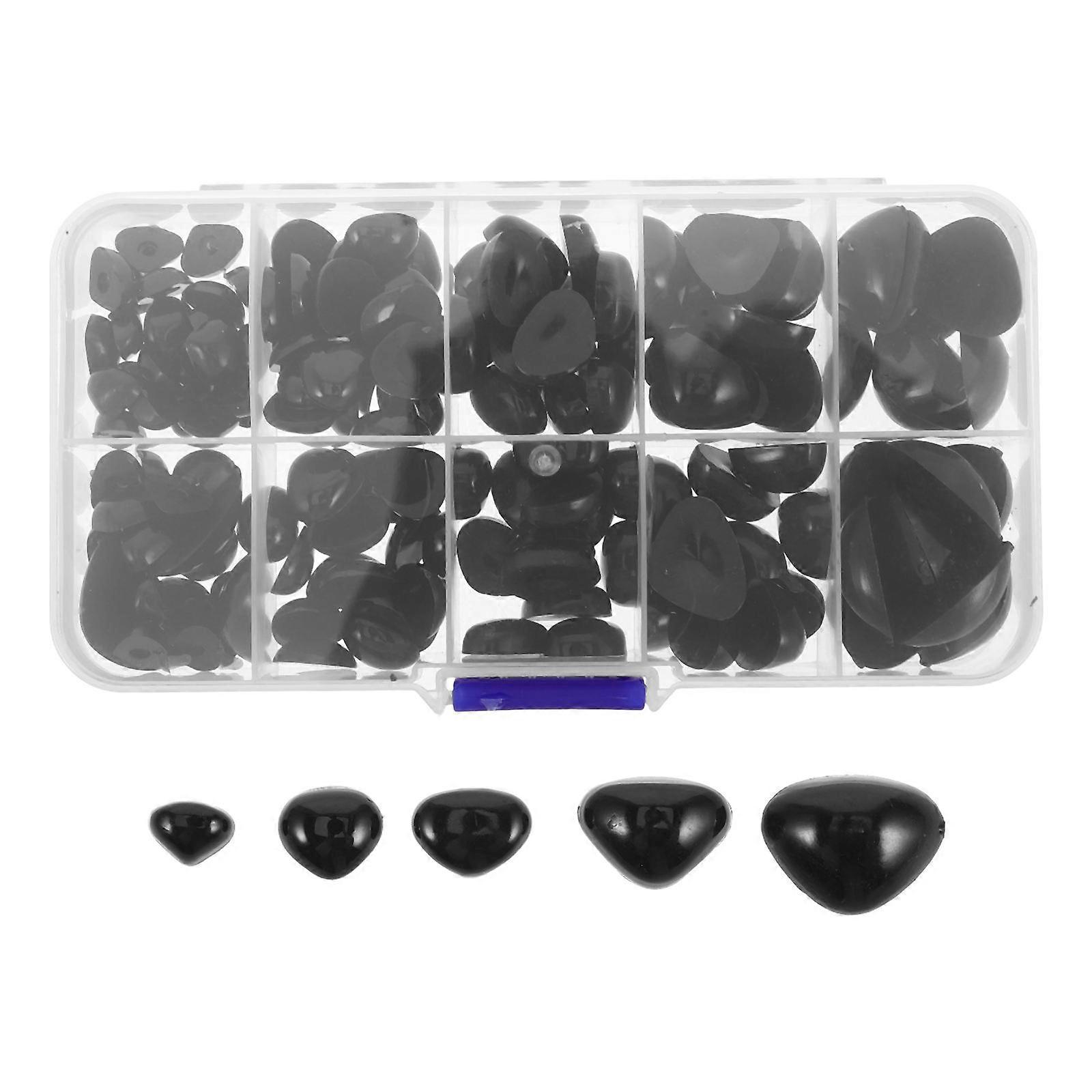 DIY Animal Nose Plastic Flat Base Triangle with 300Pcs for Stuffed Toys