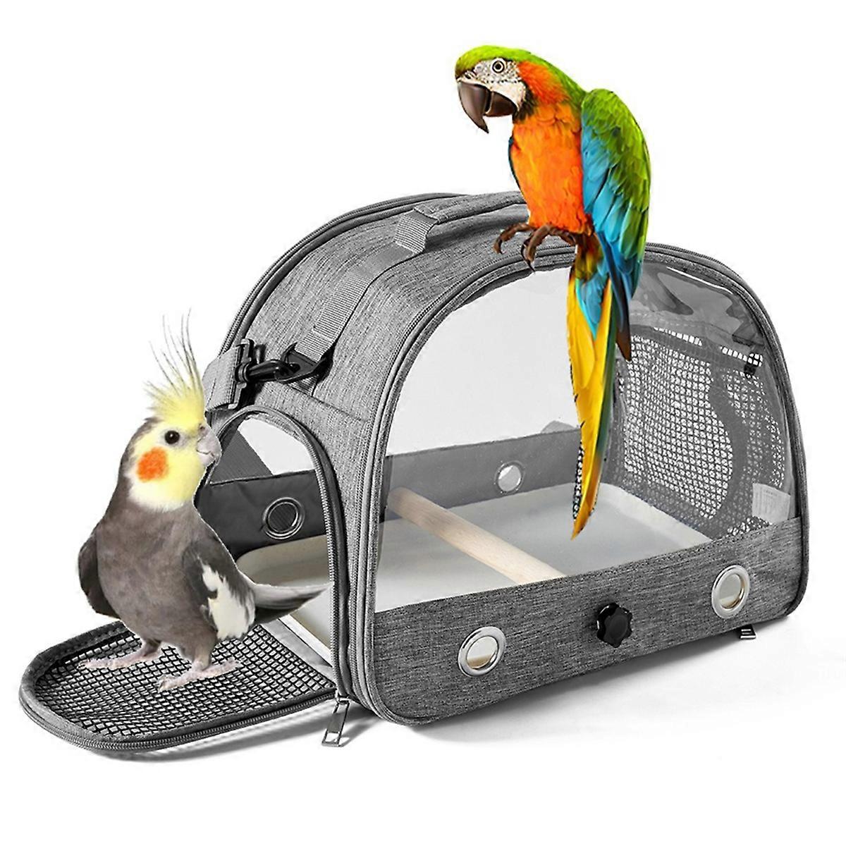 Bird Bag for Parrot Pigeon Gray