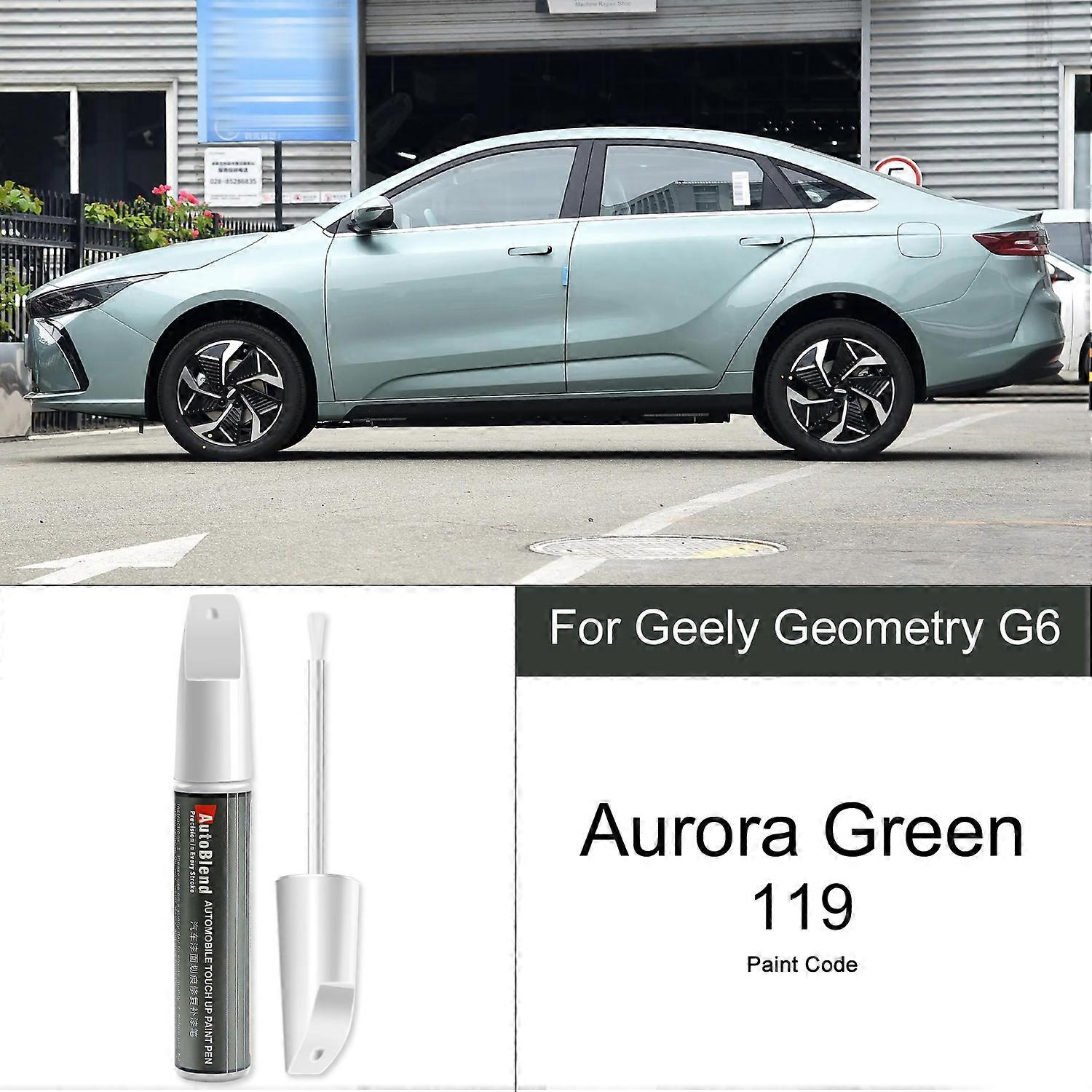 Compatible Paint and Clear Coat Repair Pens for Geely Geometry G6 Fix Scratches Dents Spots and Match Original Factory Color Codes