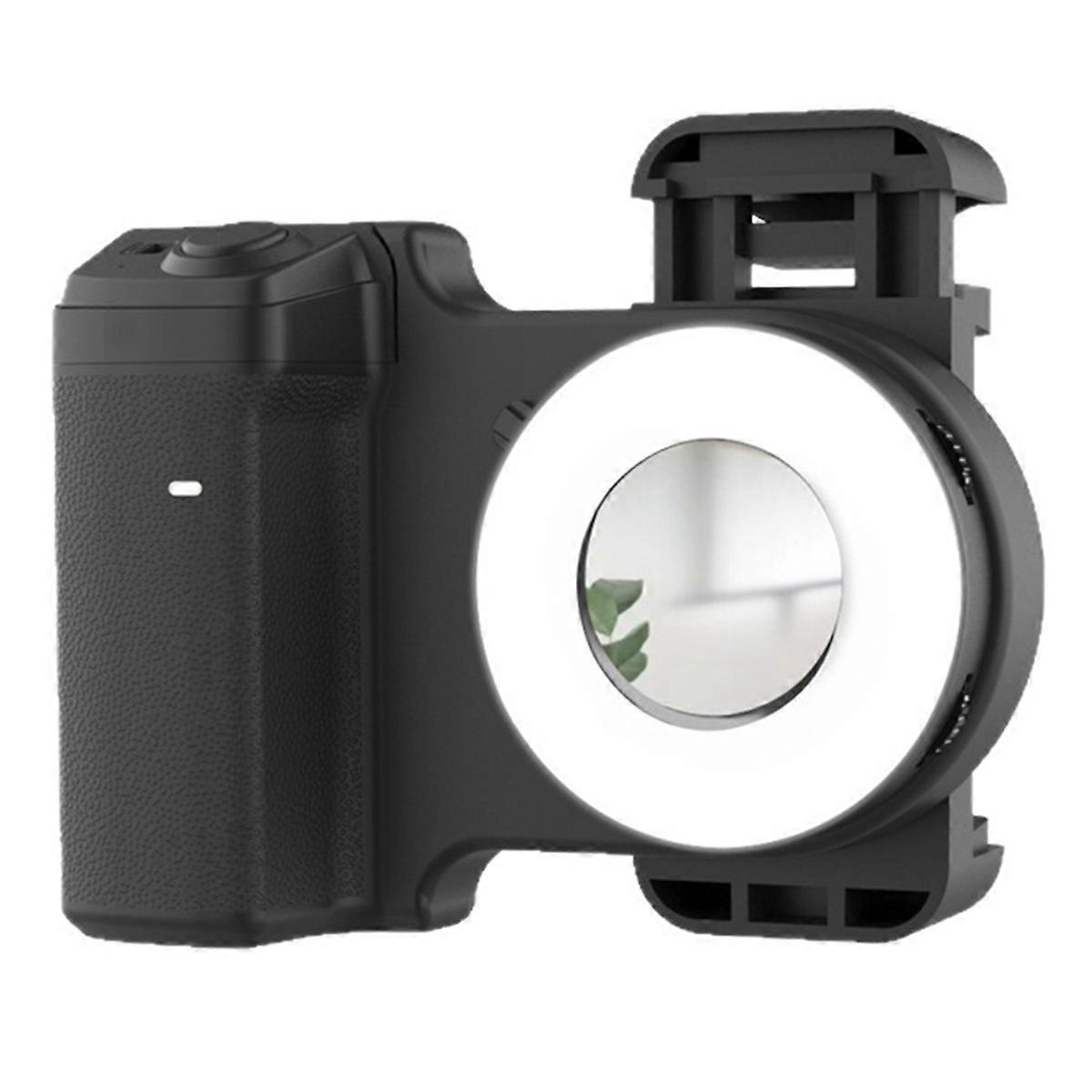 Smartphone Selfie Grip with Fill Light Phone Grip Anti-Shake Selfie Handle Photo Bracket for Mobile