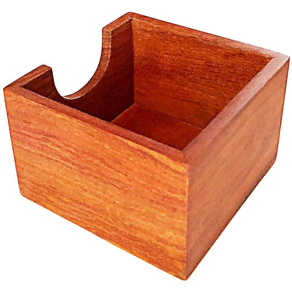 Wooden Napkin Holder for Storage Use 2Pcs Rustic Table Napkin Stand