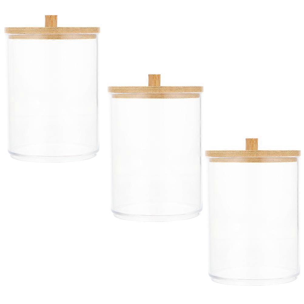 Practical Cotton Swab Pad Holder For Office Use Featuring Elegant Storage Available In Brown Color For 6 Pcs