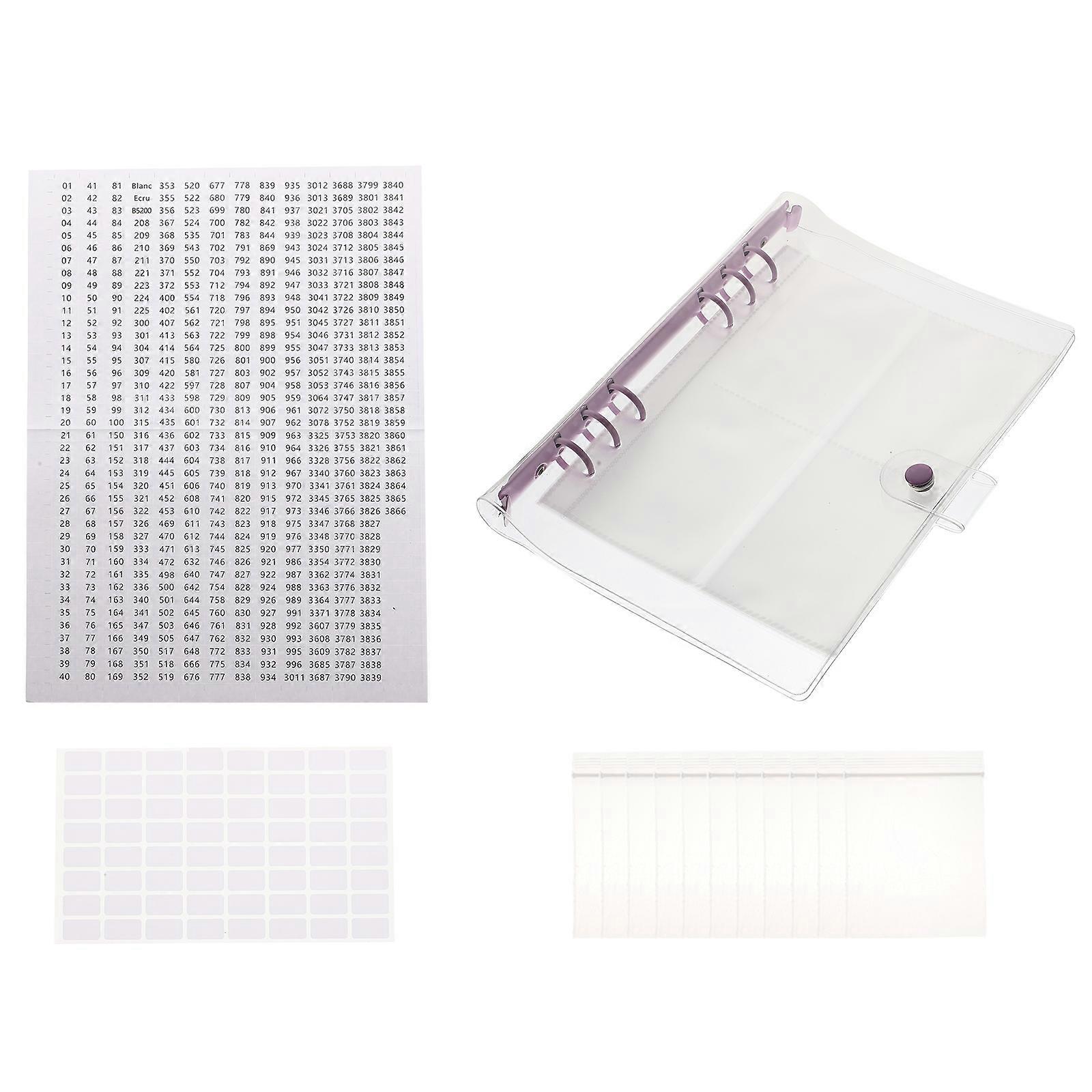 Portable Transparent Diamond Bags Set For Women Designed For Easy Craft Organization 9.24X6.68X0.86in Suitable For Storing Beads