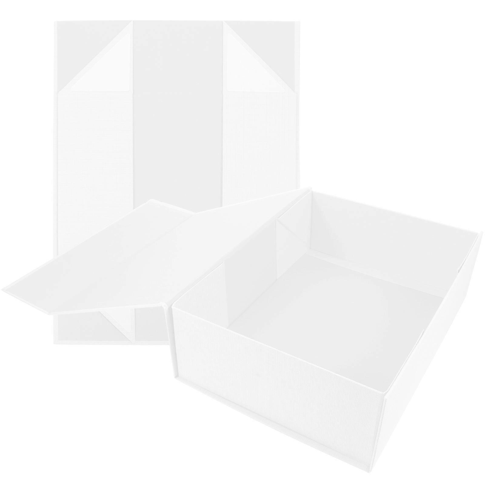 Gift Box Large Foldable Gift Boxes for Storage Use 6Pcs White Wrapping Box