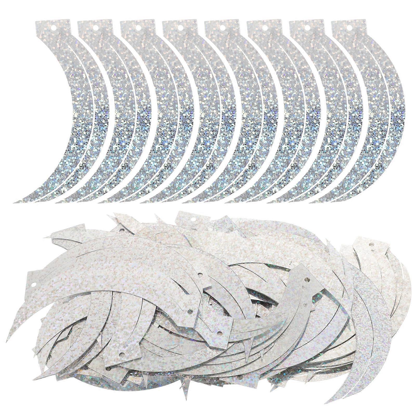 PVC Loose Sequins Shape for Decor 400Pcs Silver Decorative Sequins
