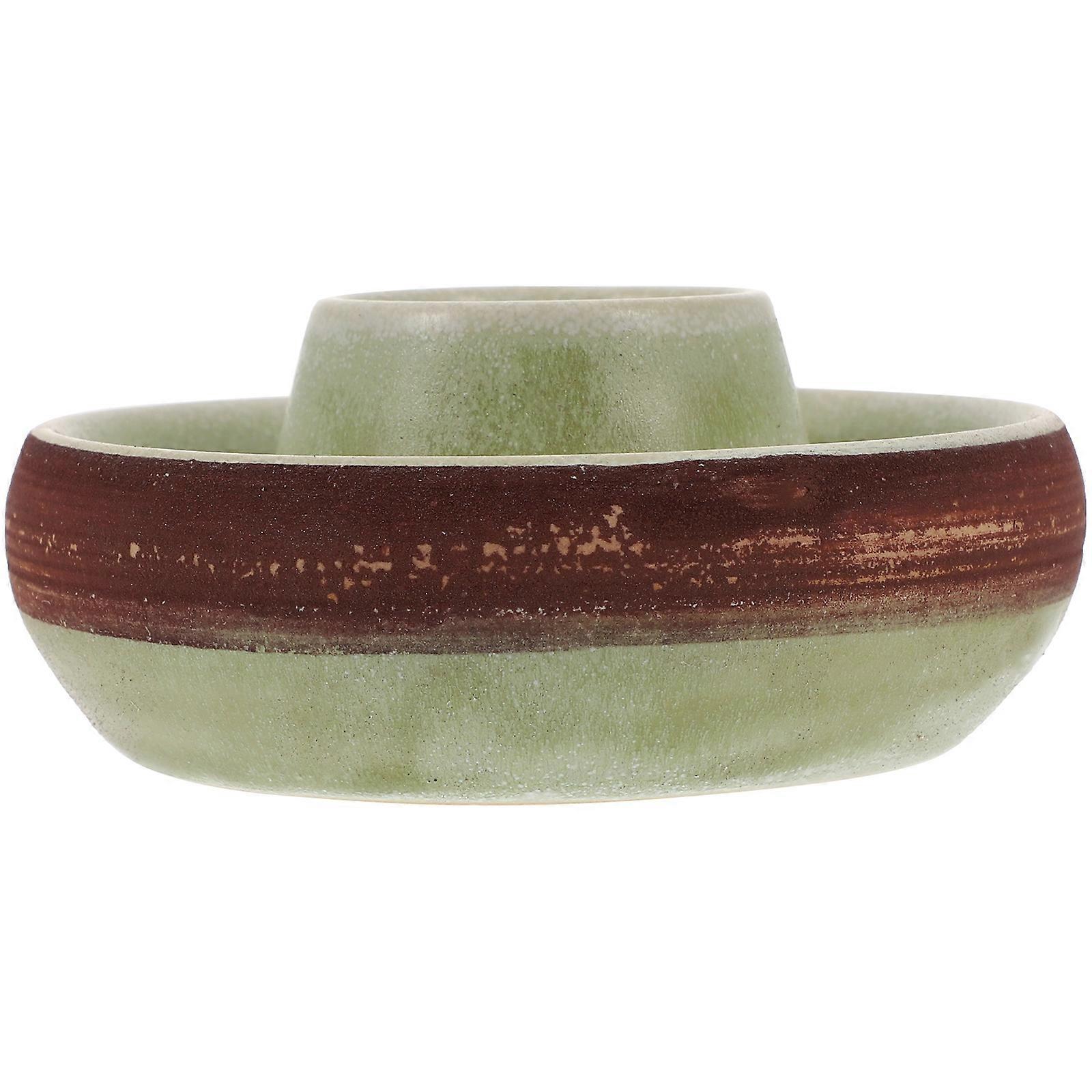 4Pcs Yellow Ceramic Matches Jar for Storage Match Holder