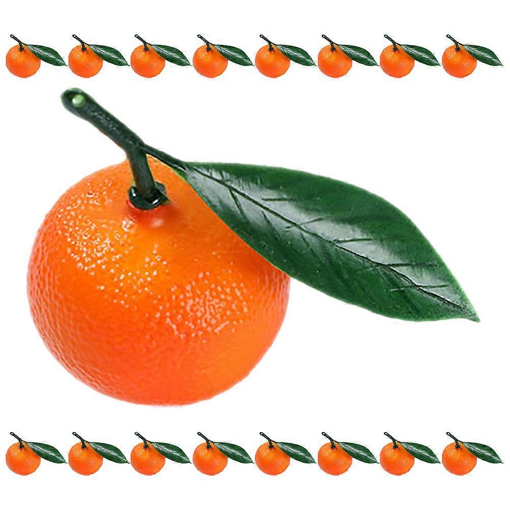 Decorative Artificial Orange Fruit Fake Oranges for Decoration 80Pcs Set