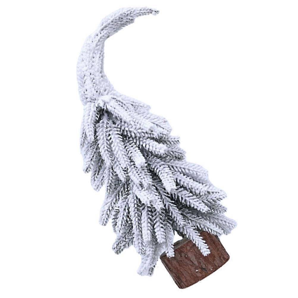 Mini Cedar Christmas Tree for Christmas Decoration 2Pcs with Wood Base