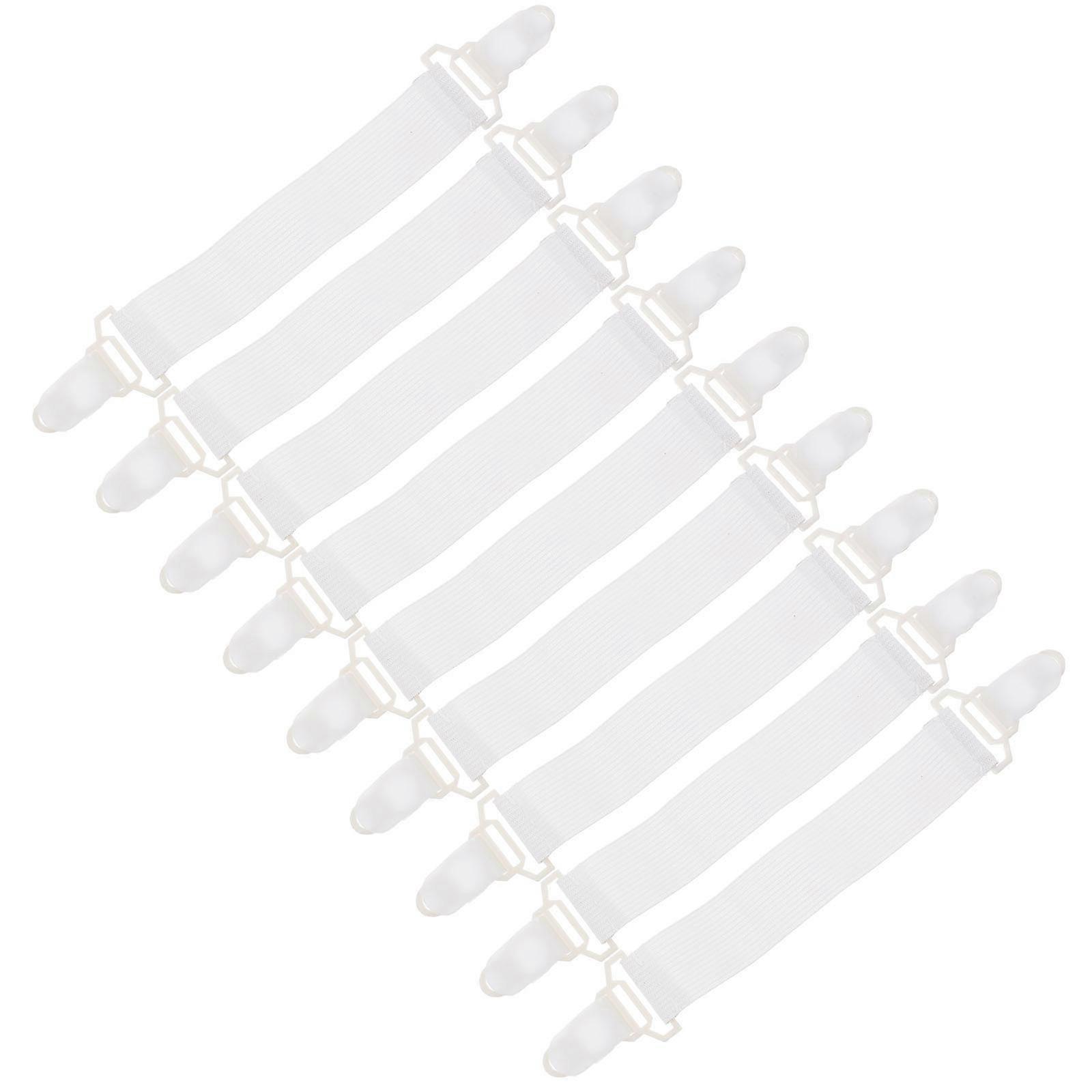 Heavy Duty Bed Sheet Straps Adjustable Bed Sheet Clips for Bedding 48Pcs