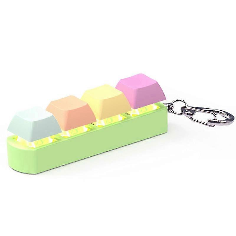Keyboard Fingertip Toy Keychain Stress Relieving Keyboard Fingertip Clicker Keychain for Kids Adults Anxiety Stress Relief