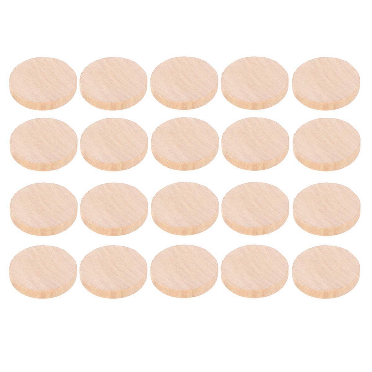 Wood Piece Round Disc Learning Tools for Mathematics Teaching 150Pcs