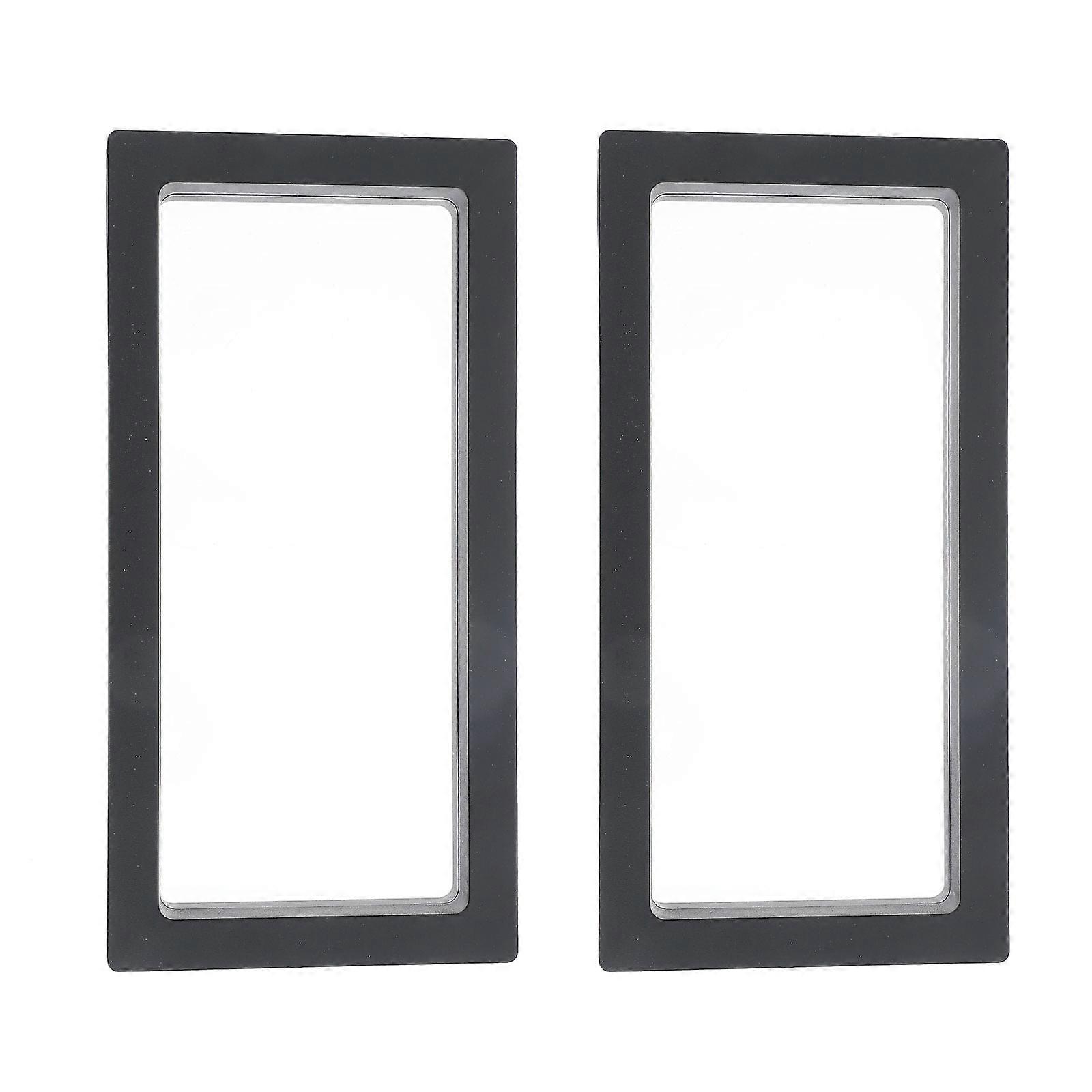 2Pcs Stands Jewelry Holders Black Rectangular Home Storage Solution