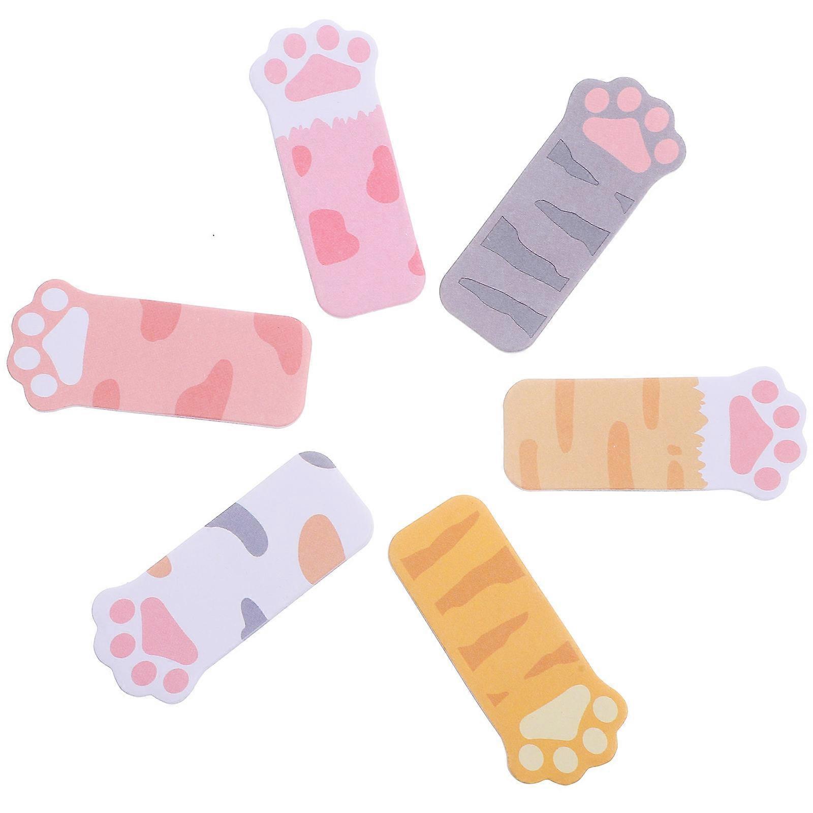 Paw Shaped Sticky Tabs Memo Pads for Writing 18Sets Assorted Color