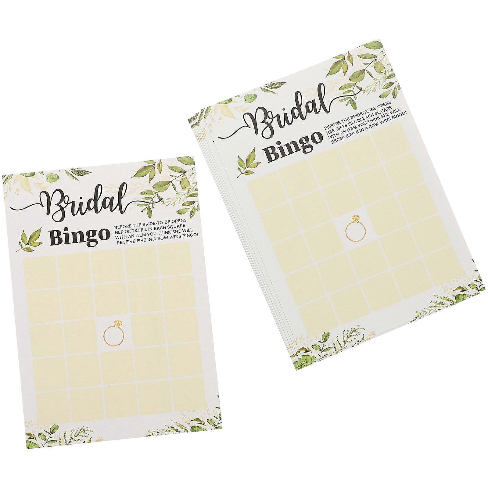 Engagement Party Games Cards for Party Use 50 Sheets Paper Material