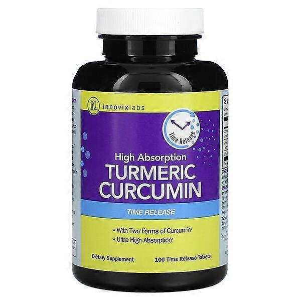 InnovixLabs, Turmeric Curcumin, High Absorption , 100 Time Release Tablets
