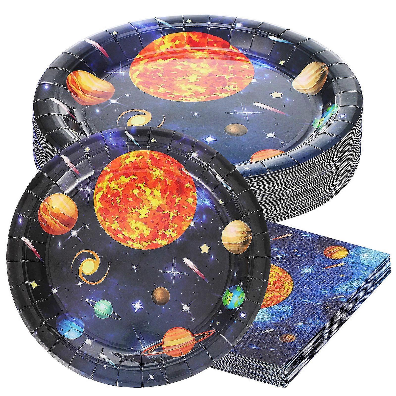 Party Serving Space Theme Set 22.50x22.50cm 1 Set