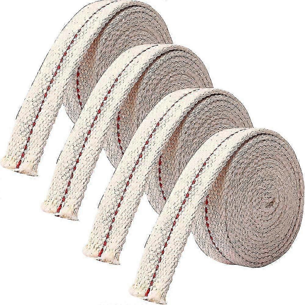 8m / 4 Rolls Of Wick For Oil Lamps, 2m Long 20mm Wide Cotton Oil Lamp Wick Lamp Wick Replacement Wick For Kerosene Lamp Oil Lamp Garden Torch Lantern